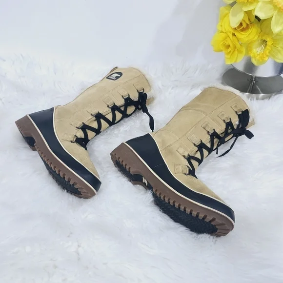 Sorel Women's TIVOLI II US10 Chestnut Suede Lined Faux Fur Winter Snow B… - Picture 13 of 17